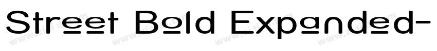 Street Bold Expanded字体转换